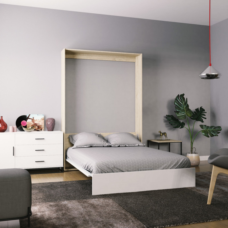 Кровать-трансформер Mitra 1,4К - Дуб сонома/Ф - Нимфея альба (SM01131900000)