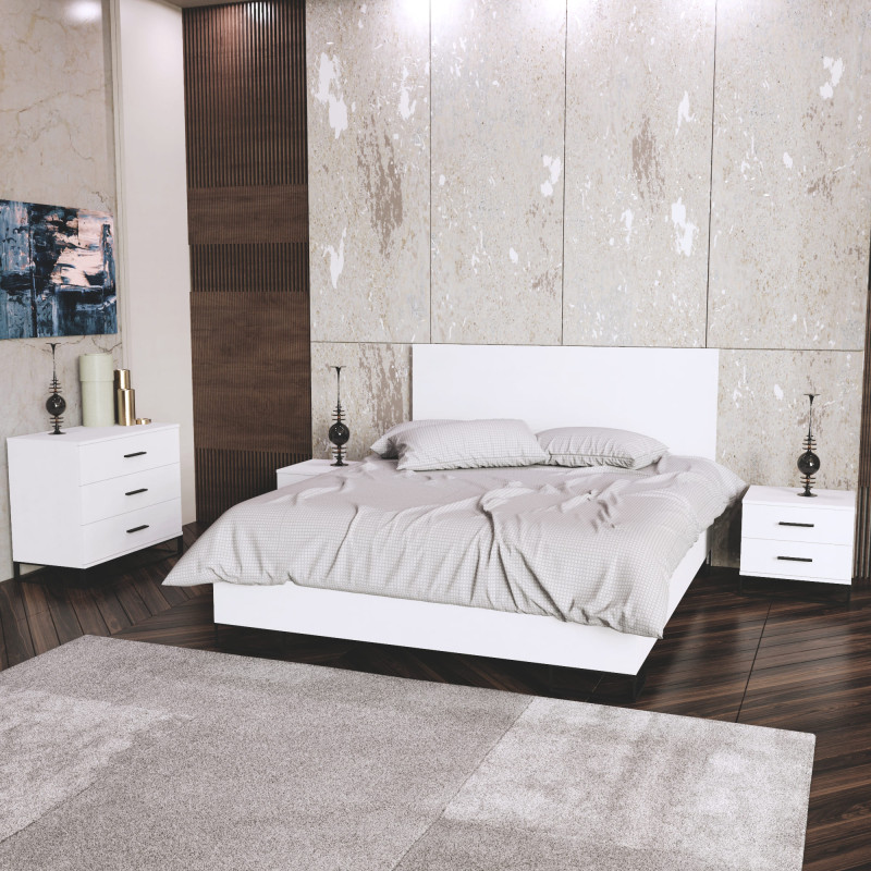 Ліжко 1,6 Ascet Білий діамант (AS09010000030)