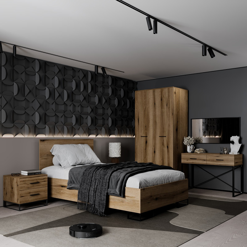 Ліжко 1,2 Ascet Дуб Євок (AS07100000030)