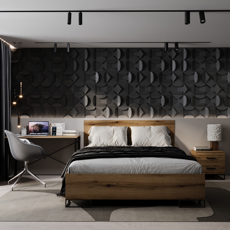 Ліжко 1,6 Ascet Дуб Евок (AS09100000030)