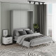 Ліжко-трансформер Juno 1,6 К - Попелястий / Ф - Німфея Альба (SM03151900000)