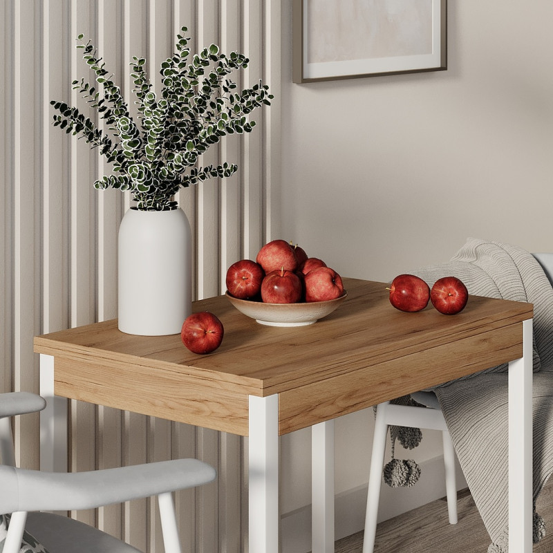 Стіл-трансформер Lunch Дуб Евок/Білий (TB19100000010)