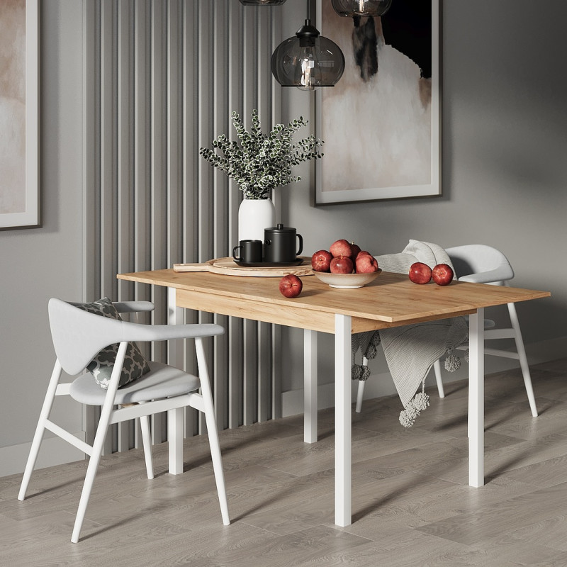 Стіл-трансформер Lunch Дуб Евок/Білий (TB19100000010)