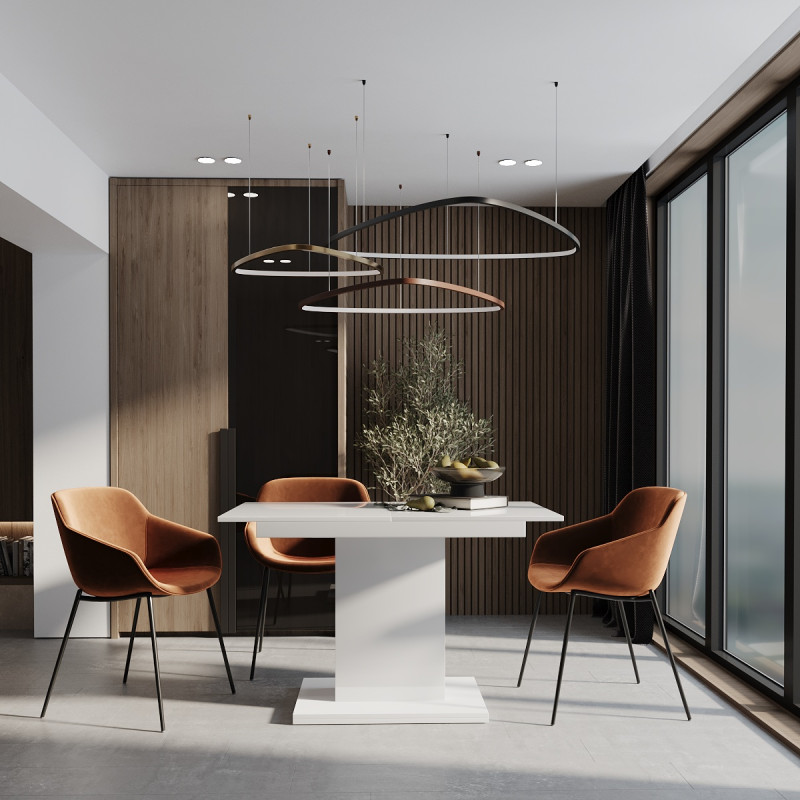 Стол-трансформер Boston M 1200х690х750 Белый бриллиант/Белый МДФ (TB12011617000)