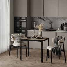 Обеденный стол Brevity Loft mini 670х750х670 Дуб винтаж оксид/Черный металл (TB03090000030)