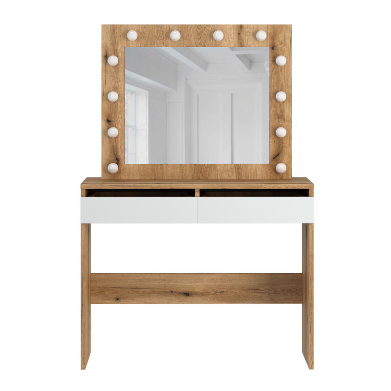 Туалетный стол Malta 940х430х1400 Дуб эвок/Белый бриллиант (TB32100100000)