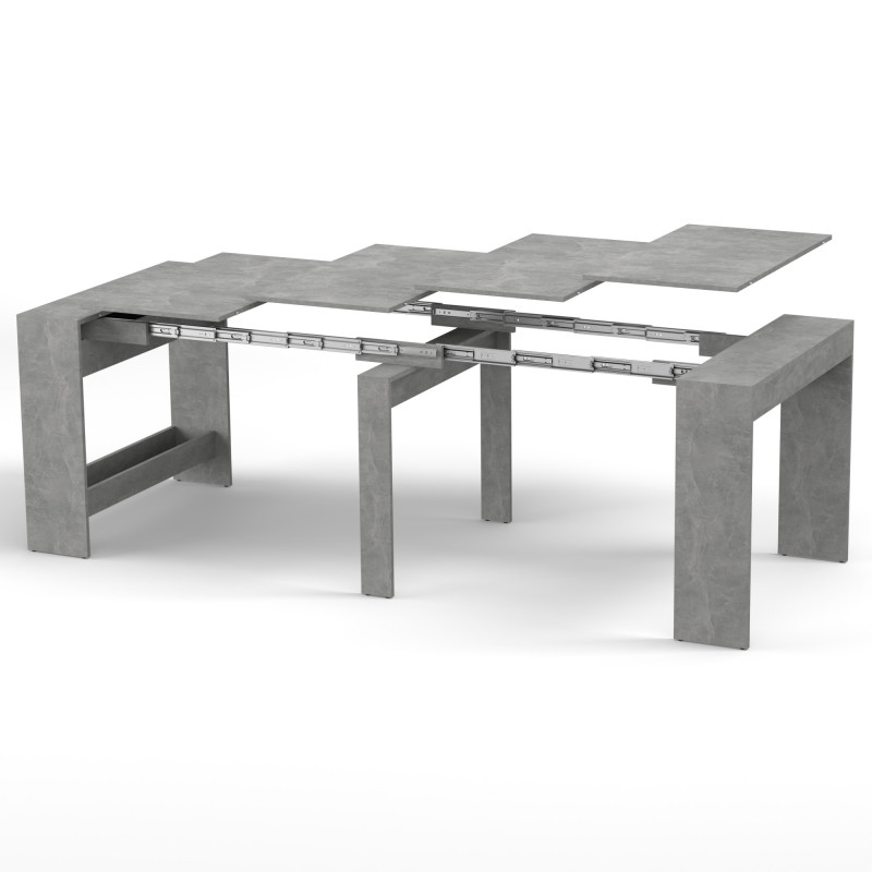 Обідній розсувний стіл для кухні ПІТОН Лайт Бетон (853048)