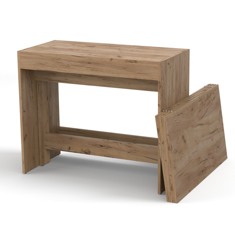 Обідній розсувний стіл для кухні ПІТОН Лайт Дуб крафт золотий (853046)