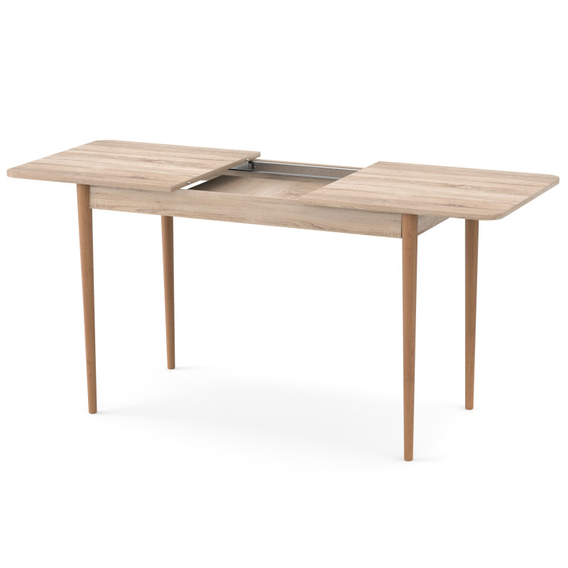 Раздвижной стол МОНО прямоугольный Дуб сонома/Лак (474057)