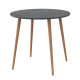 Круглий стіл СЕТ-4 Вугільний камінь 18 мм/Лак (558973)
