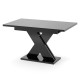 Обідній розсувний стіл ЛАМАР МДФ Чорний глянець (190771)