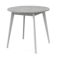 Стіл обідній БОН 880х880 Бетон/Білий (558867)