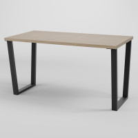 Стол обеденный лофт ГАРТ 1380x675 Дуб кремона Торро/Черный (10168-1)