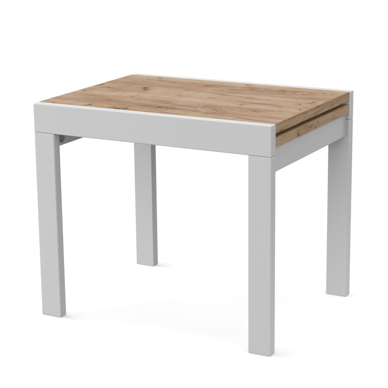 Стіл обідній розсувний КОРС Дуб крафт золотий/Білий (2824824)