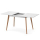 Розкладний стіл БОН 1180х680 Білий/Лак (332947)