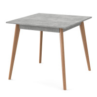 Стіл обідній БОН 780х780 Бетон/Лак (558857)
