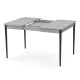 Розсувний стіл МОНО квадрат Бетон/Венге (472003)