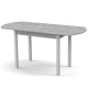 Стіл обідній розсувний МОДЕРН Бетон/Білий (2824837)