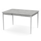 Розсувний стіл МОНО квадрат Бетон/Білий (472006)