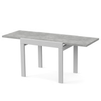 Rozkładany stół jadalny KORS Beton/Biały (2824819)