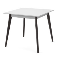 Стіл обідній БОН 780х780 Білий/Венге (558853)