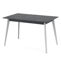 Stół jadalny BON 1180x680 płyta wiórowa antracyt 18 mm/biały (558891)