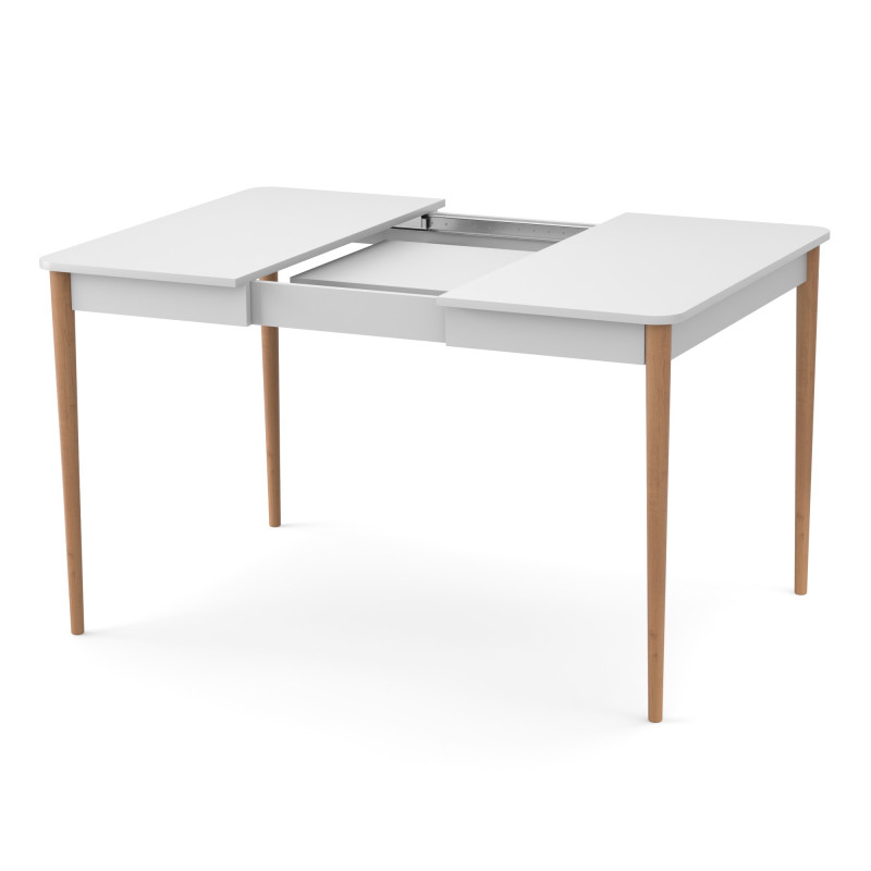 Розсувний стіл МОНО квадрат Білий/Лак (472001)