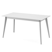 Стол обеденный БОН 1380х780 Белый/Серый (558924)