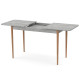 Раздвижной стол МОНО прямоугольный Бетон/Лак (474055)