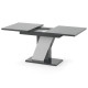 Обеденный раздвижной стол ТРИОН МДФ Серый/Белый глянец (551594)