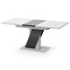 Обеденный раздвижной стол ТРИОН МДФ Белый/Черный глянец (551593)