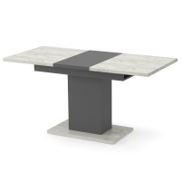 Стіл розсувний ГРЕЙС Дуб крафт білий/Графіт (254033)