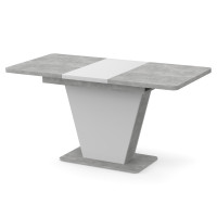 Стіл розсувний КЛАЙД Бетон/Білий (239272)