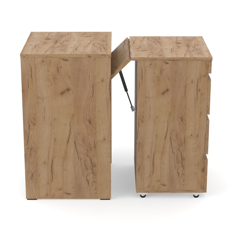 Розсувний стіл-тумба БАРІ Дуб крафт золотий (371865)