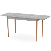 Раздвижной стол МОНО прямоугольный Бетон/Лак (474055)