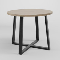 Стол обеденный лофт ПРОУН D800 Дуб кремона торро/Черный (10176-1)