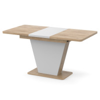 Стіл розсувний КЛАЙД Дуб кремону торро/білий (239271)