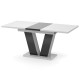 Обеденный раздвижной стол РОЙ МДФ Белый/Черный глянец (616453)