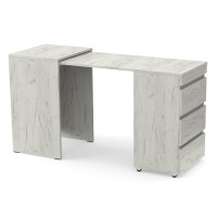 Розсувний стіл-тумба БАРІ Дуб крафт білий (371864)