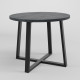 Стол обеденный лофт ПРОУН D800 Угольный камень/Черный (10176-2)