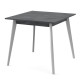 Стіл обідній БОН 780х780 Вугільний камінь 18мм/Сірий (558864)