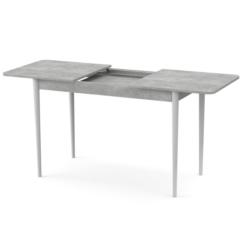 Розсувний стіл МОНО прямокутний Бетон/Білий (474061)