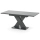 Обеденный раздвижной стол ЛАМАР МДФ Серый глянец (190772)