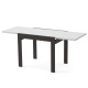Стіл обідній розсувний КОРС Білий/Венге (2824826)