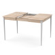 Розсувний стіл МОНО квадрат Дуб сонома/Білий (472008)