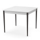 Розсувний стіл МОНО квадрат Білий/Венге (472004)