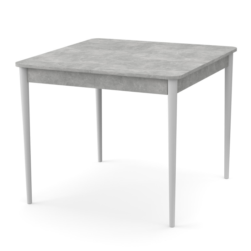Розсувний стіл МОНО квадрат Бетон/Білий (472006)