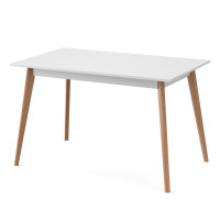 Стол обеденный БОН 1180х680 ДСП Белый/Лак (558898)