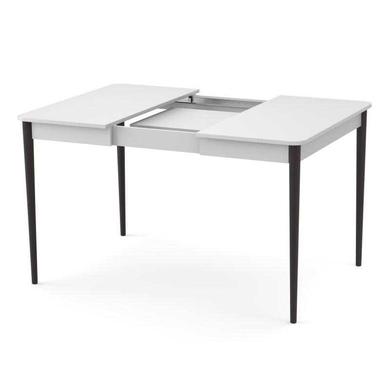 Розсувний стіл МОНО квадрат Білий/Венге (472004)