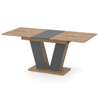 Стіл розсувний ДЕН Дуб крафт золотий/Графіт (558831)